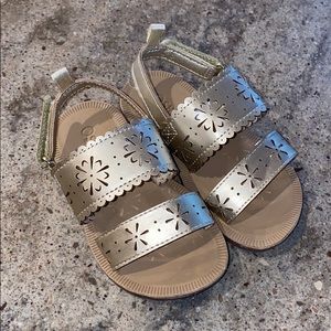 Gold oshkosh sandals